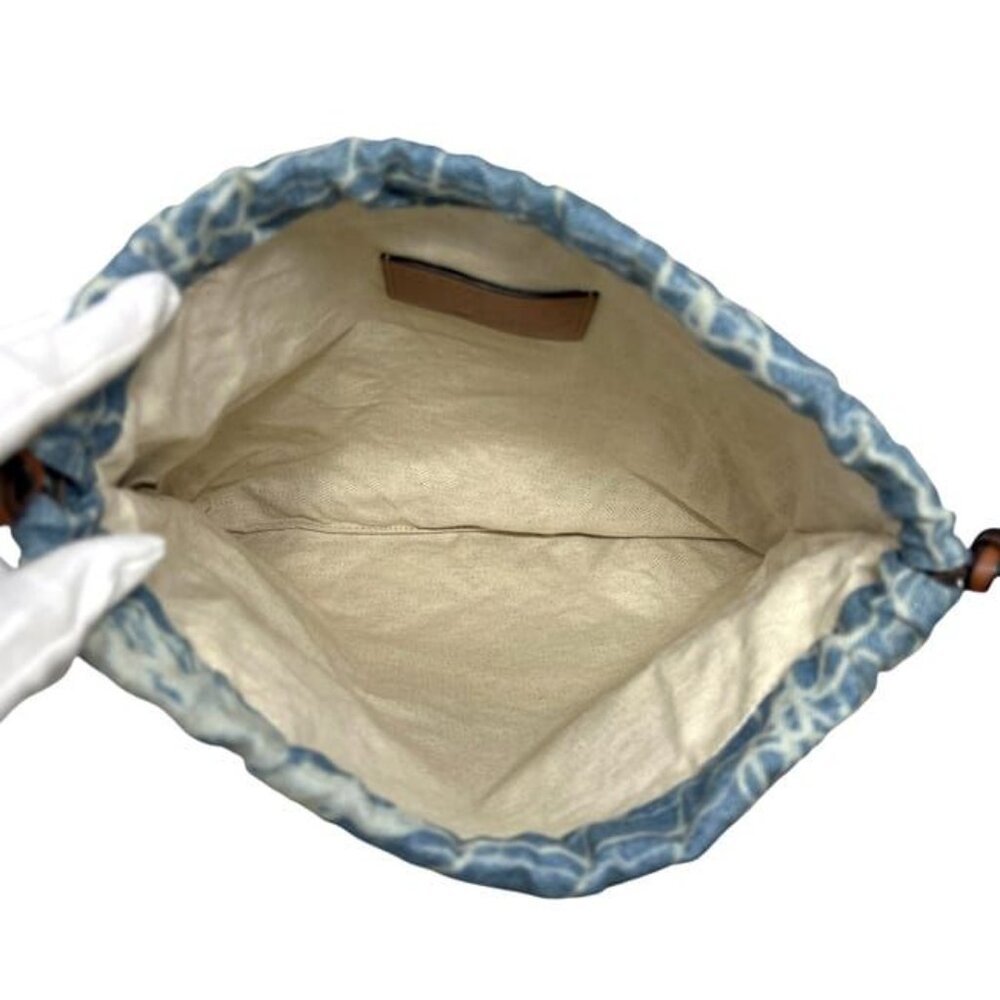 Loewe Draw String Pouch Light Blue Paurazibiza Cl… - image 5